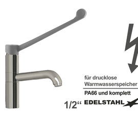 Spültischbatterie elyk | for non-pressurized hot water storage tanks | long lever outreach 250 mm product photo