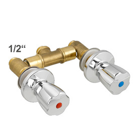 Wall mounted battery meyo 1/2" | Pentachrome metal handle product photo
