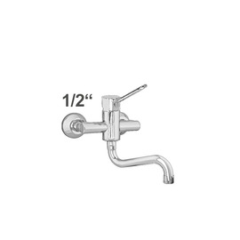 Wall mounted battery profi 3/4" outreach 225 mm swivel spout below product photo