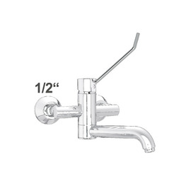 Wall mounted battery zaya 1/2" outreach 250 mm | lever round bent product photo