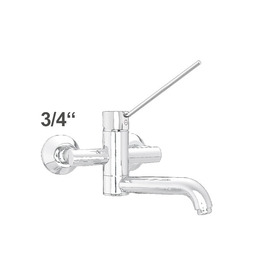 Wall mounted battery zaya 3/4" outreach 250 mm | lever round long product photo