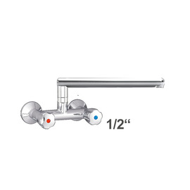 Wall mounted battery GASTRO 1/2" outreach 250 mm product photo