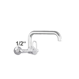 Wall mounted battery profi 1/2" outreach 300 mm swivel spout product photo