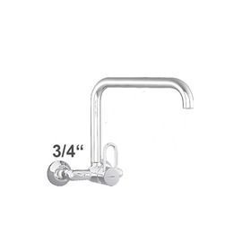 Wall mounted battery profi 3/4" outreach 300 mm raised C-spout straight product photo