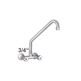 Wall mounted battery profi 3/4" outreach 300 mm raised C-spout slanted product photo