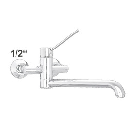 Wall mounted battery zaya 1/2" outreach 400 mm product photo