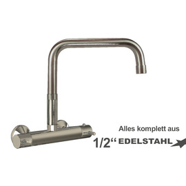 Wall mounted battery ETHERM 1/2" outreach 250 mm raised C-spout straight product photo