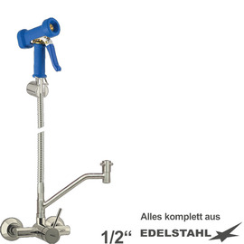 multi-purpose cleaning kit xaria valve wall-mounted shower blue | hose length 1200 mm product photo