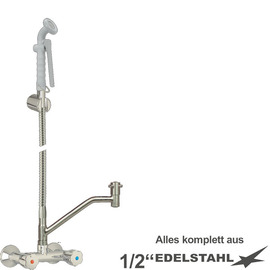 multi-purpose cleaning kit xaria two-handle mixer tap wall-mounted shower gray | hose length 1200 mm product photo
