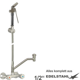 multi-purpose cleaning kit vaxia two-handle mixer tap wall-mounted shower small | hose length 800 mm product photo