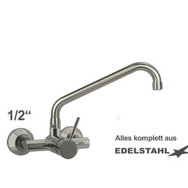 Wall mounted battery Master 1/2" outreach 300 mm C-spout angled product photo