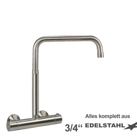 Wall mounted battery ETHERM 3/4" outreach 300 mm high C-spout straight product photo