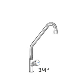 pillar valve profi 3/4" outreach 250 mm C-spout angled product photo