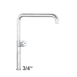 pillar valve profi 3/4" C-spout straight outreach 400 mm product photo