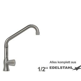 pillar valve clarix 1/2" outreach 250 mm raised C-spout slanted product photo