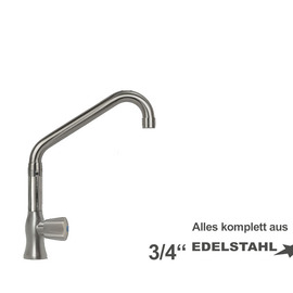 pillar valve clarix 3/4" outreach 250 mm raised C-spout slanted product photo
