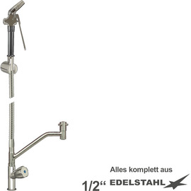 multi-purpose cleaning kit xaria valve standing fitting shower small | hose length 800 mm product photo