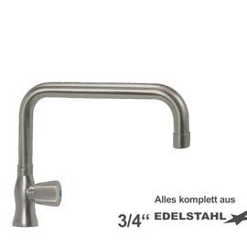 pillar valve clarix 3/4" outreach 300 mm | 3-edge metal handle product photo
