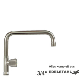 pillar valve clarix 3/4" outreach 300 mm raised C-spout straight product photo