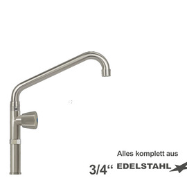 pillar valve clarix 3/4" outreach 300 mm | foot extension 100 mm C-spout angled product photo