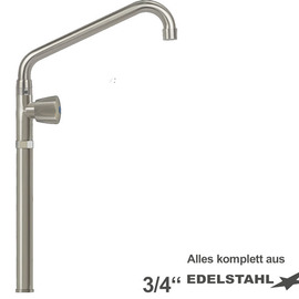 pillar valve clarix 3/4" outreach 300 mm | foot extension 300 mm C-spout angled product photo