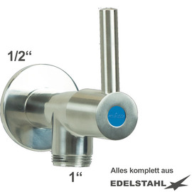 wall valve 1/2" clamix valve direction 1" | 1-wing handle product photo  S
