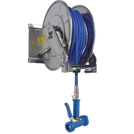 hose rewinder with dairy steam hose • hose length 20 m product photo