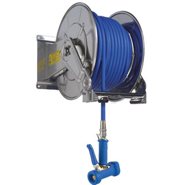 hose rewinder with dairy steam hose • hose length 50 m product photo