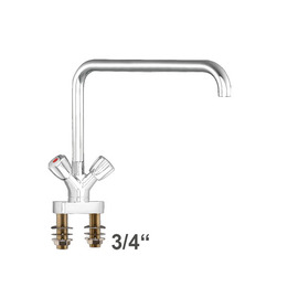 two-handle mixer block battery chief swiveling 360 ° C-spout straight outreach 400 mm product photo