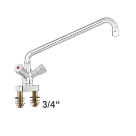 two-hole block mixer two-handle mixer tap two-hole | discharge height 290 mm outreach 450 mm product photo