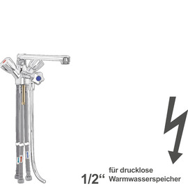bar faucet fresh 1/2" | for unpressurized storage H 100 mm | two-handle mixer tap outreach 200 mm product photo
