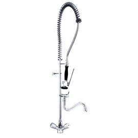 rinse sink mixer 1/2" one hole two-handle mixer tap | tap with lever handle product photo