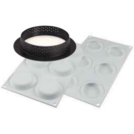 silicone cake mould set 3-part  • tartlet | 6-cavity | mould size Ø 80 mm product photo