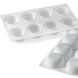 silicone baking mould  • stone | 8-cavity | mould size Ø 65 x H 30 mm product photo