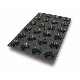 baking mould baker's standard  • brioche | 24-cavity | mould size Ø 79 x 35 mm  L 600 mm  B 400 mm product photo