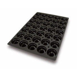 baking mould baker's standard  • wreath  • rodon | 35-cavity | mould size Ø 72 x 35 mm  L 600 mm  B 400 mm product photo