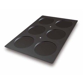 baking mould baker's standard  • round | 6-cavity | mould size Ø 160 x 100 mm  L 600 mm  B 400 mm product photo