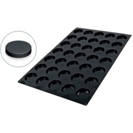 silicone baking mould baker's standard  • Florentine | 35-cavity | mould size Ø 60 x H 112 mm  L 600 mm  B 400 mm product photo