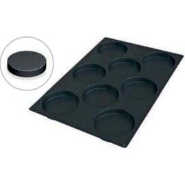 silicone baking mould baker's standard  • Sponge Cake | 8-cavity | mould size Ø 140 x H 25 mm  L 600 mm  B 400 mm product photo