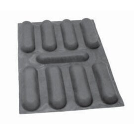 baking mould baker's standard  • Mini Baguette | 9-cavity | mould size 230 x 64 x H 30 mm  L 600 mm  B 400 mm product photo