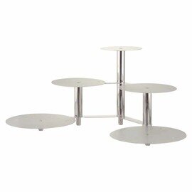 multi-tiered cake stand aluminium | 5 shelves  H 380 mm product photo