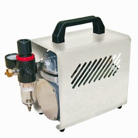 Airbrush compressor white 230 volts 115 watts  L 170 mm  B 280 mm  H 220 mm product photo