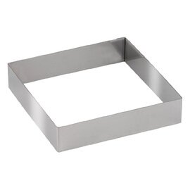cake ring stainless steel square L 220 mm  W 220 mm  H 40 mm product photo