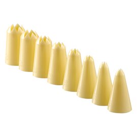 star nozzle size 3 opening Ø 3 mm plastic ivory white  H 60 mm product photo