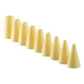 round piping nozzle size 3 opening Ø 5 mm plastic ivory white  H 60 mm product photo