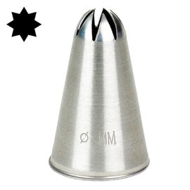 star nozzle stainless steel with 10 teeth closed product photo