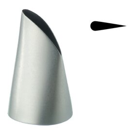 piping tip Petal piping tip medium-size opening 5.4 x 25 mm stainless steel  H 44 mm product photo