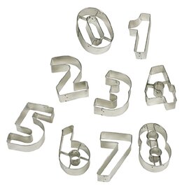 number cutters 9-part  • numbers 0 - 9  | tinplate 110 mm  x 60 mm  H 30 mm product photo