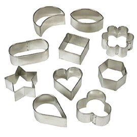 Christmas cookie cutter 10 pieces  • different  | tinplate 110 mm  x 60 mm  H 30 mm product photo