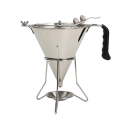 liquor funnel|fontant funnel stainless steel passage Ø 2 mm|4 mm|6 mm product photo